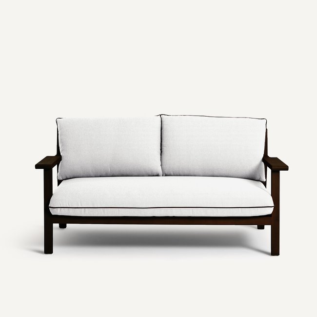 Banquette de jardin 2 places en acacia, Amir craie AM.PM