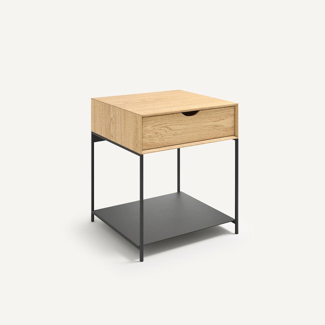 Mesa de cabeceira, folheado de carvalho, Mambo carvalho natural <span itemprop=