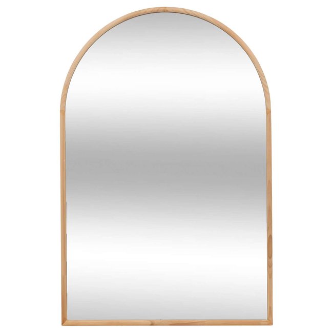 Miroir arche en bois Couleur beige <span itemprop=