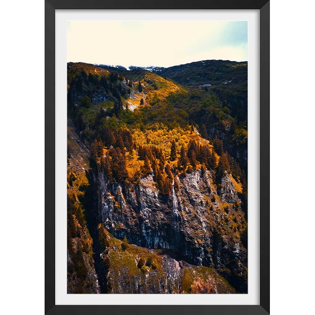 Affiche nature failles et ravins sauvages - HEXOA
