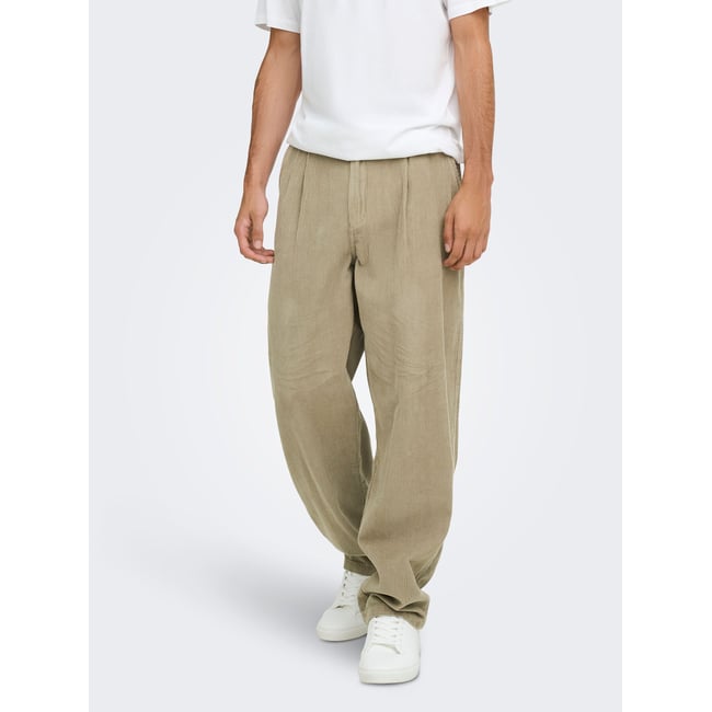 Pantalon grise - laurel oak 1 <span itemprop=