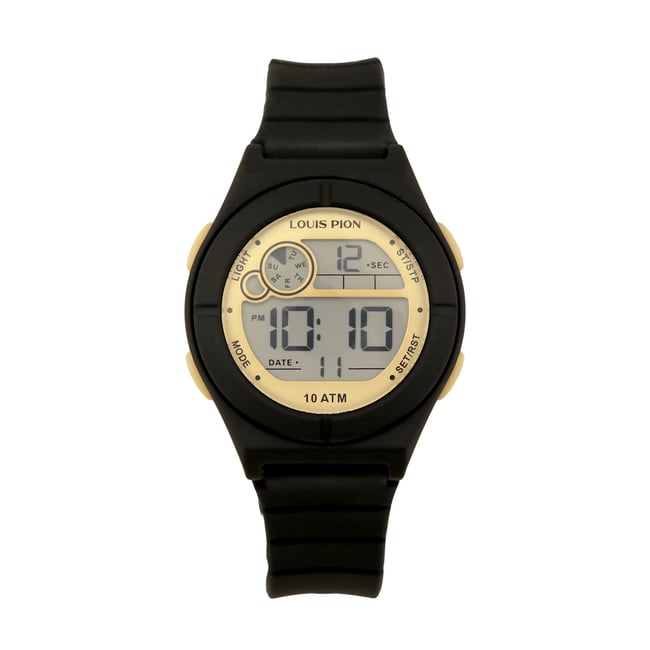 Montre Digital  GABY noir doré noir <span itemprop=
