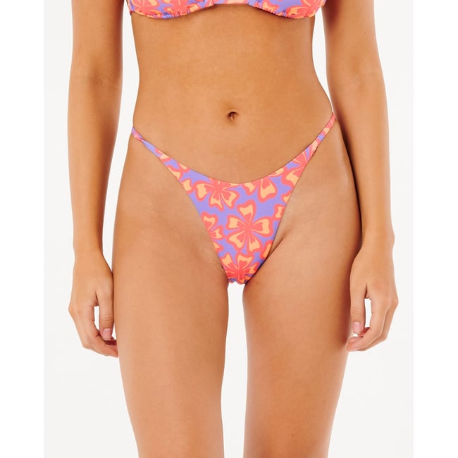 Bas de Maillot de bain Taille Haute Neon Isles violet <span itemprop=