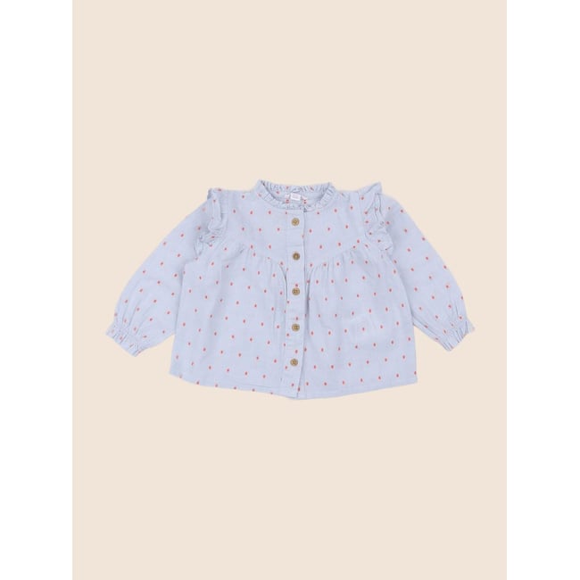 Blouse - Très bon état bleu <span itemprop=