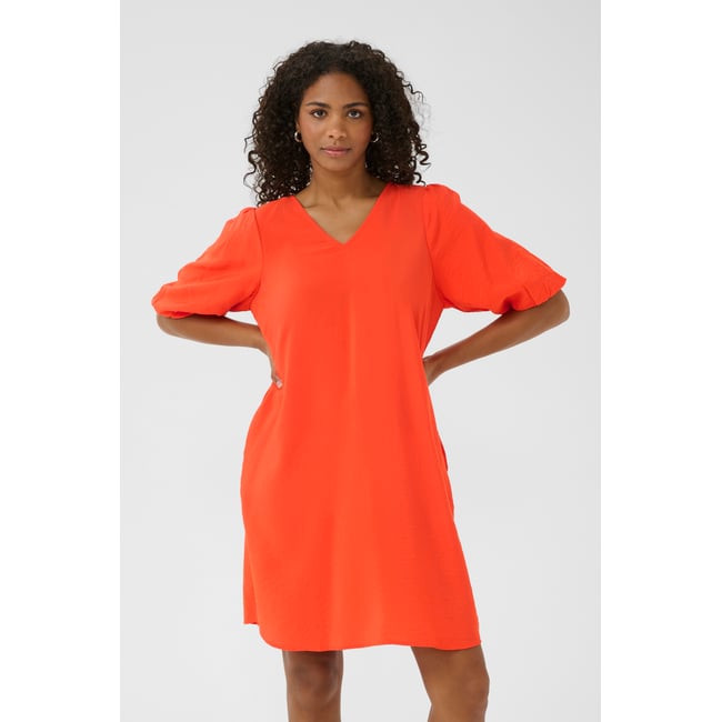 Dress rouge grenadine <span itemprop=