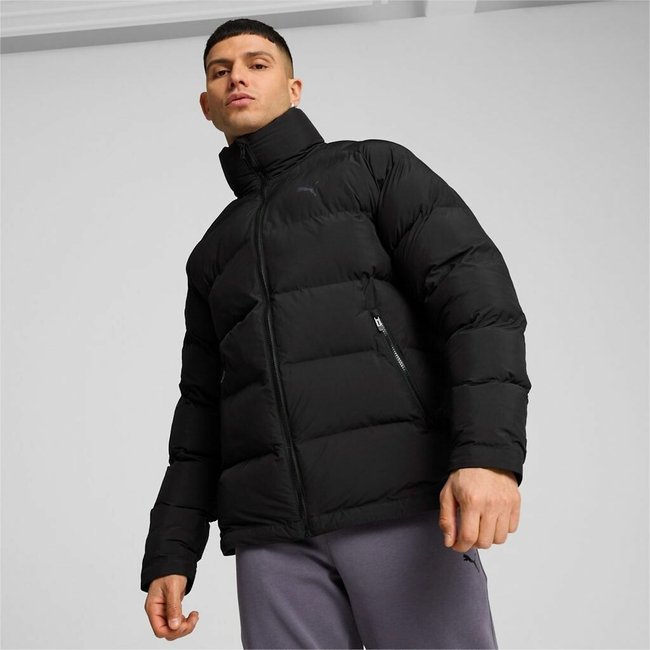 Blusão com gola subida preto <span itemprop=