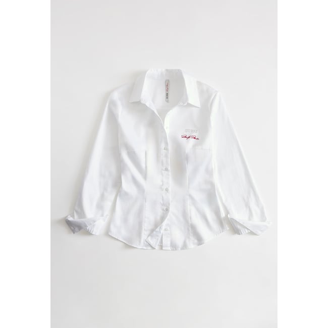 Chemise Slim Fit blanc <span itemprop=