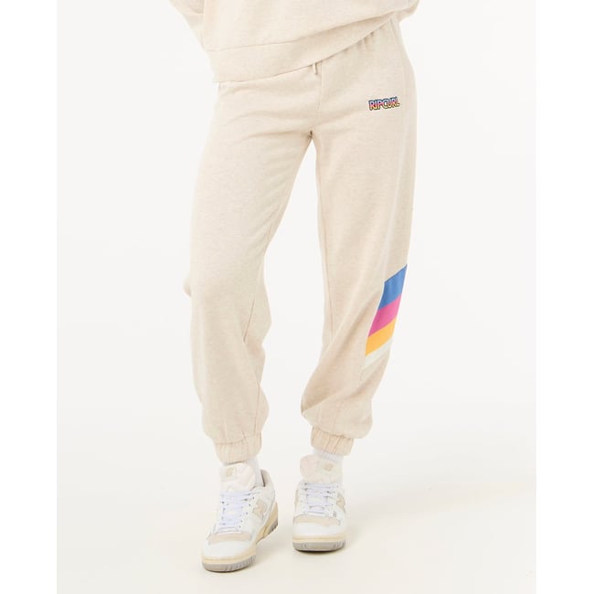 Pantalon LAS DALIAS TRACK PANTS gris chiné avoine <span itemprop=