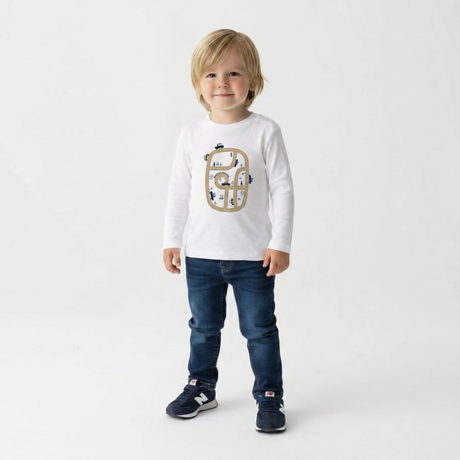 T-shirt bébé - Très bon état blanc <span itemprop=