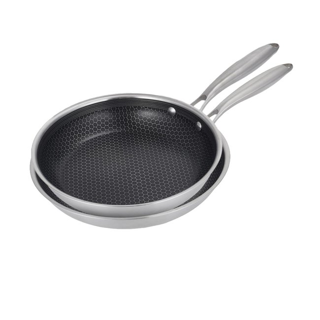Set de 2 poêles 24/28cm triplex - 