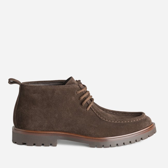 Boots en cuir LISSANDRO marron <span itemprop=