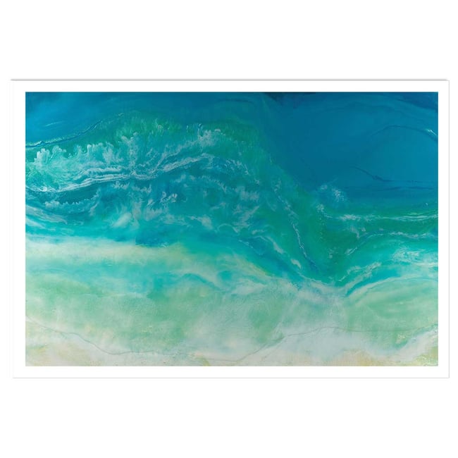Poster bleu fluide - HEXOA