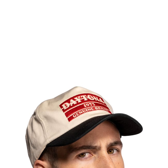 Casquette Glendive en coton écrue pourvue de broderies à l'avant beige <span itemprop=