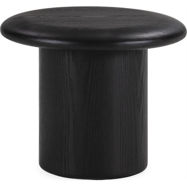 Table d'appoint ronde, Placage de frêne Couleur noir <span itemprop=
