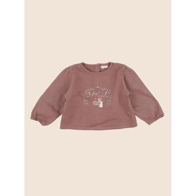 Sweat - Etat satisfaisant marron <span itemprop=