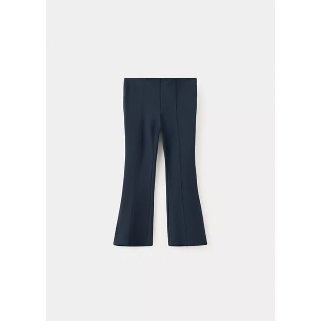 Legging flare bleu marine <span itemprop=