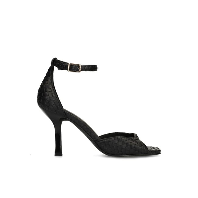 Sandales à talon noir <span itemprop=