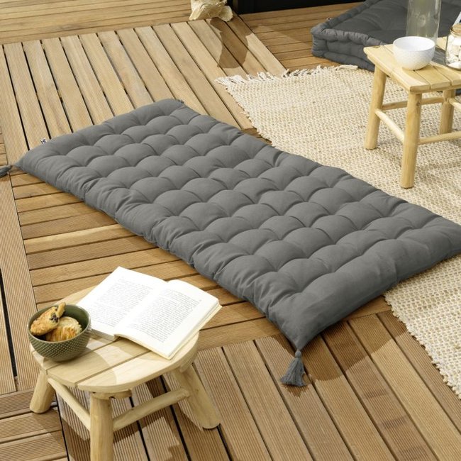 en Coton  KALA gris granit <span itemprop=