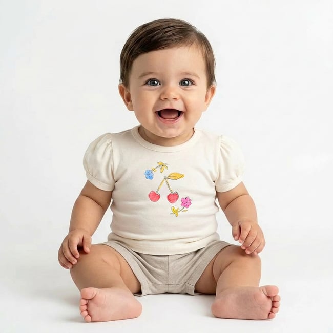 T-shirt bébé - Très bon état blanc <span itemprop=