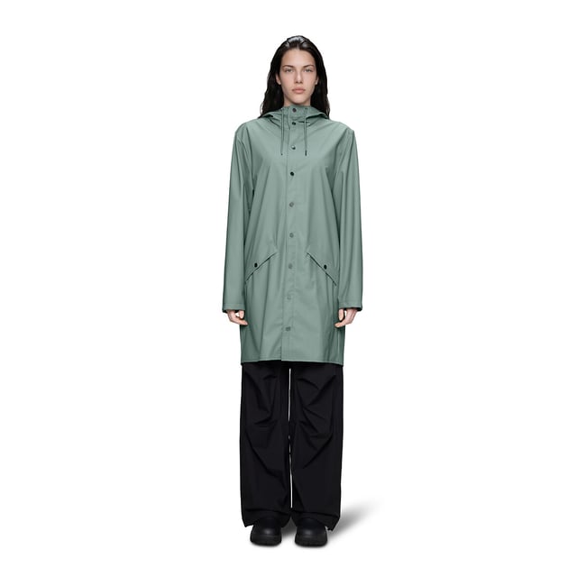 Veste imperméable à capuche, unisexe, MI-LONG JACKET - RAINS