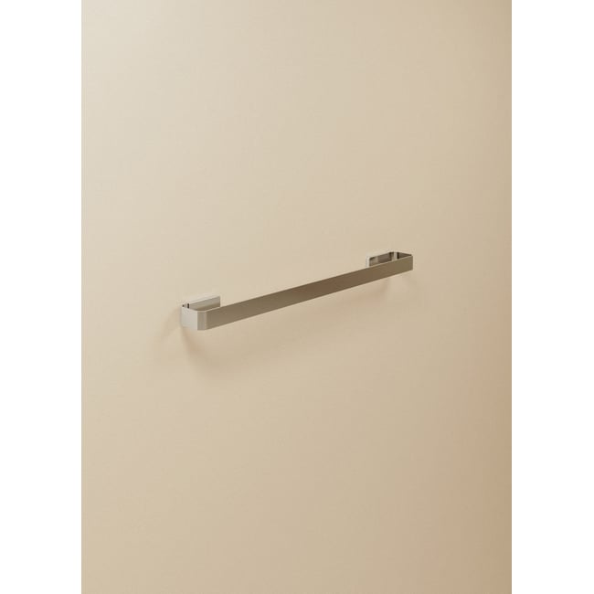 Porte Serviette mural avec vis ou adhésif LINE Couleur chrome <span itemprop=