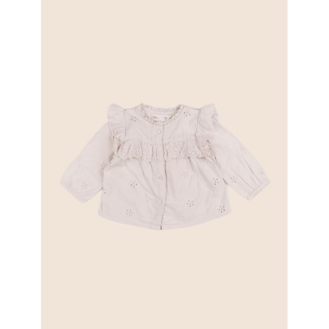 Blouse - Très bon état beige <span itemprop=