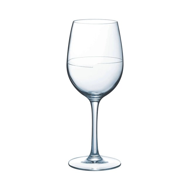 6 verres à pied 35 cl jaugés -VIN AU VERRE Couleur transparent <span itemprop=
