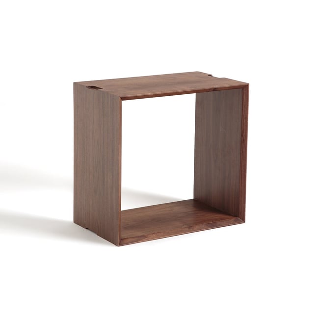 Caisson rectangulaire ouvert H48 cm, Tobkins  Couleur noyer <span itemprop=