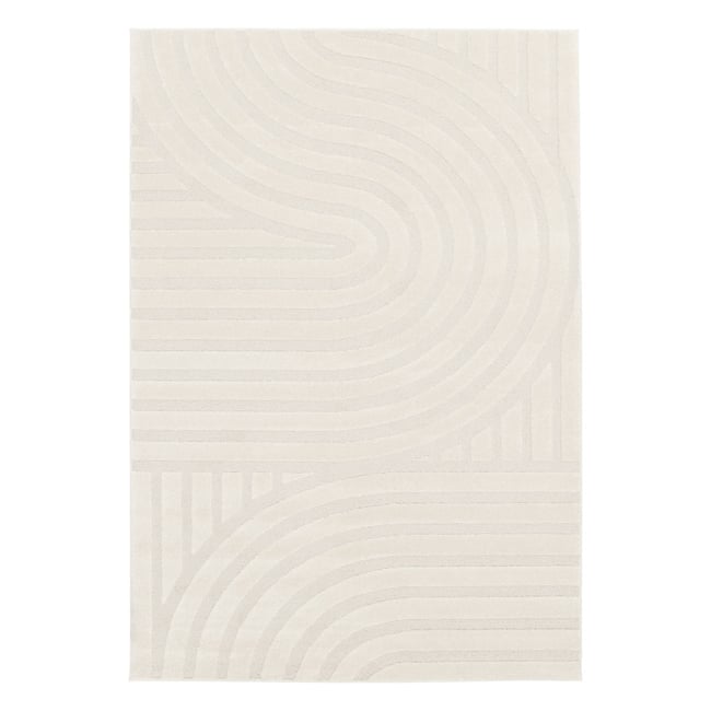 Tapis intérieur rectangulaire moderne BLAKE Couleur crème <span itemprop=