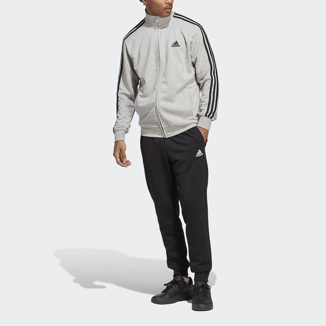 Basic Cotton Mix Tracksuit, grey marl/black, ADIDAS SPORTSWEAR