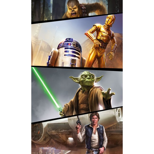 Papier peint Komar - Star Wars Moments Rebels - 120 x 200 cm Couleur multicolore <span itemprop=