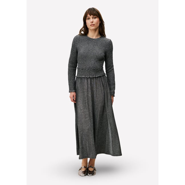 Robe  longue DEBBIE argente <span itemprop=