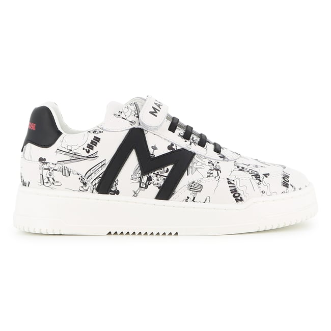 Baskets basse à lacets blanc <span itemprop=