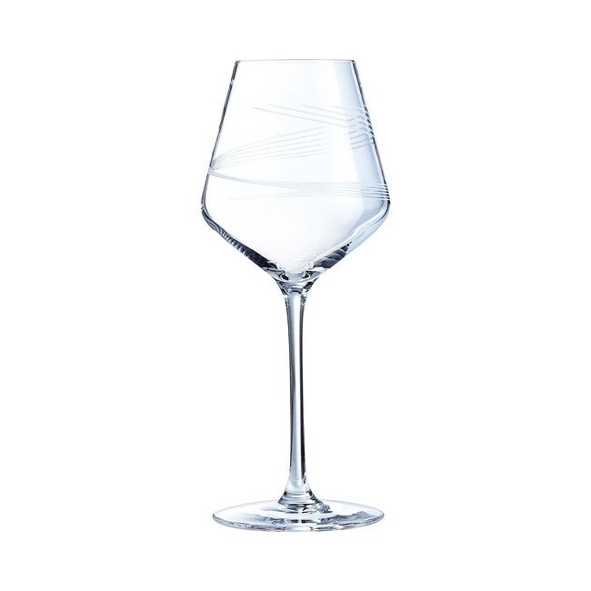 4 verres à pied 38cl Couleur transparent <span itemprop=