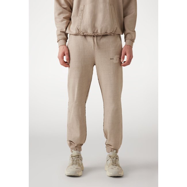 Pantalon Jogger Bas Élastiqué beige <span itemprop=