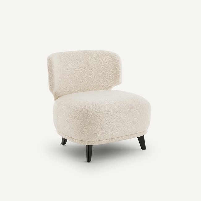 Chauffeuse bouclette XL, Odalie, design E.Gallina Couleur ecru <span itemprop=