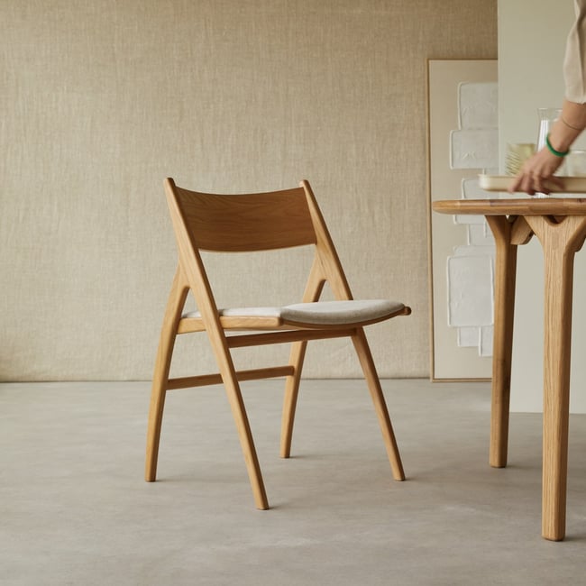 Chaise en Chêne massif, CLARA Couleur naturel <span itemprop=