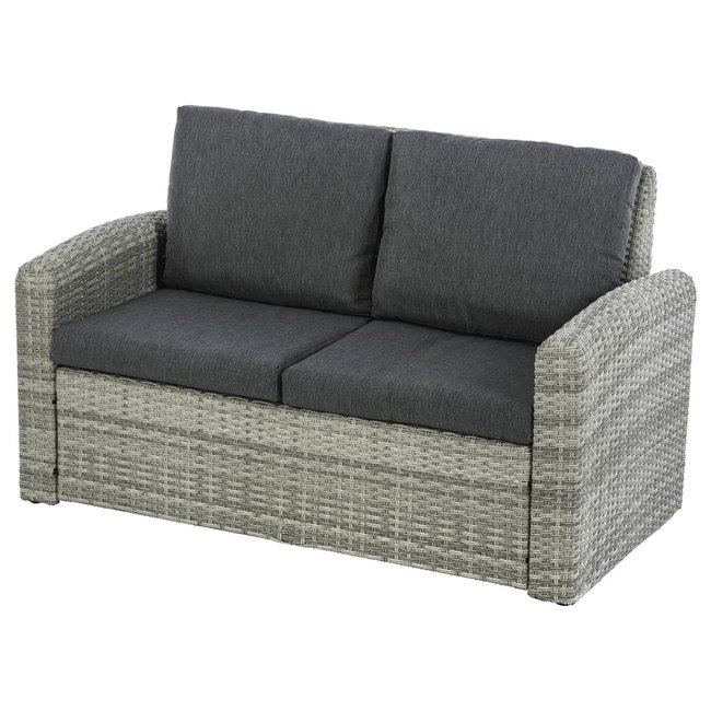 Canapé de jardin POLYNÉSIA havane <span itemprop=