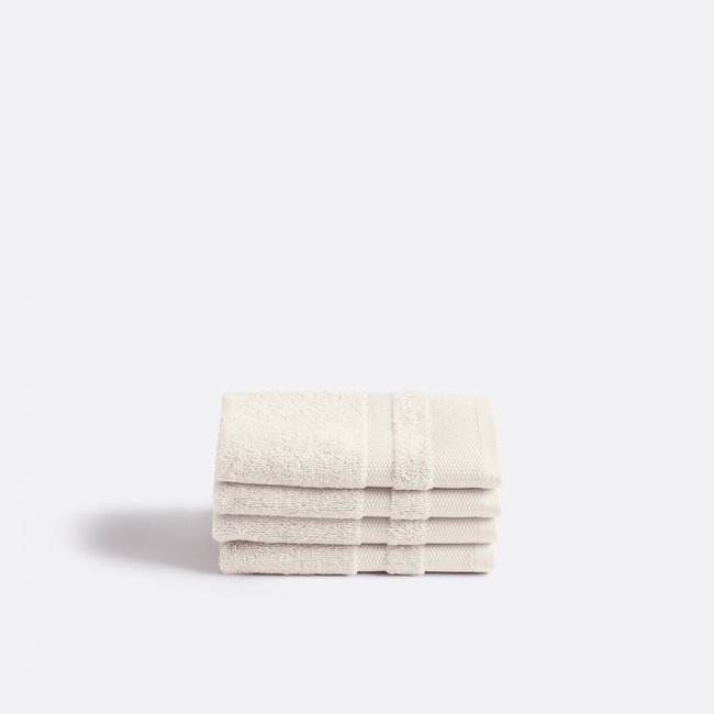 Lot 4 serviettes d'invité coton peigné, Kheops - LA REDOUTE INTERIEURS