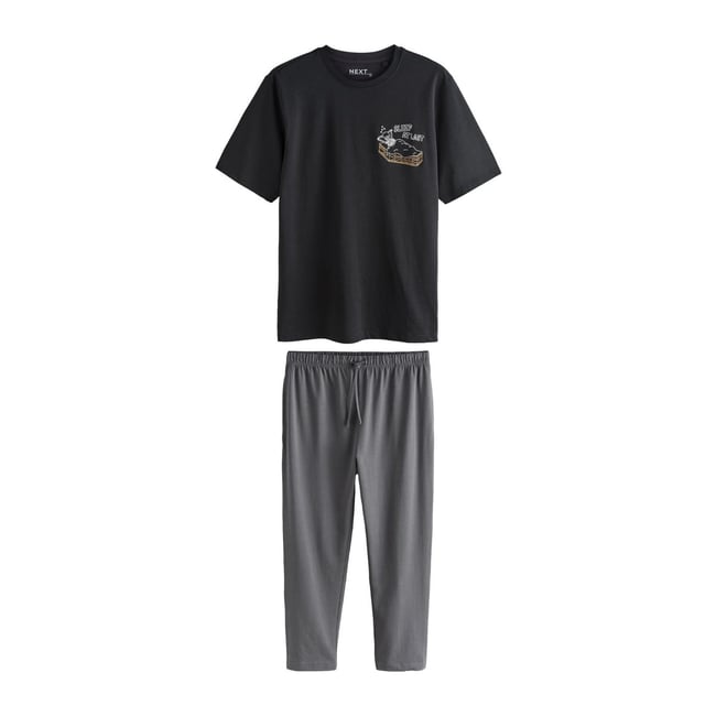 Pyjama en jersey halloween noir <span itemprop=