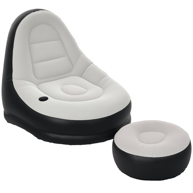 Siège gonflable Plastique Gris gris <span itemprop=