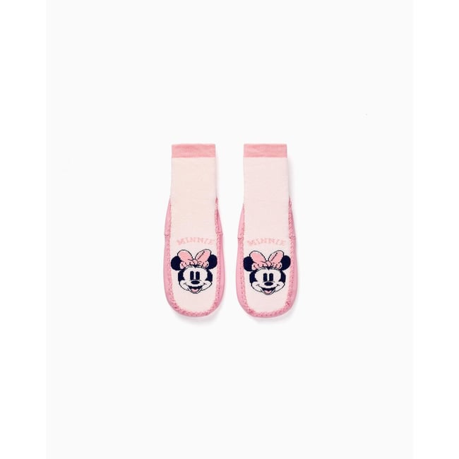 Chaussettes Chaussons FALKE Enfant - Picots Semelle - Coton Doux - Taille 19-22 - Rose Crocus