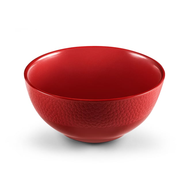 Coffret 6 bols déjeuner - STONE Couleur rouge <span itemprop=