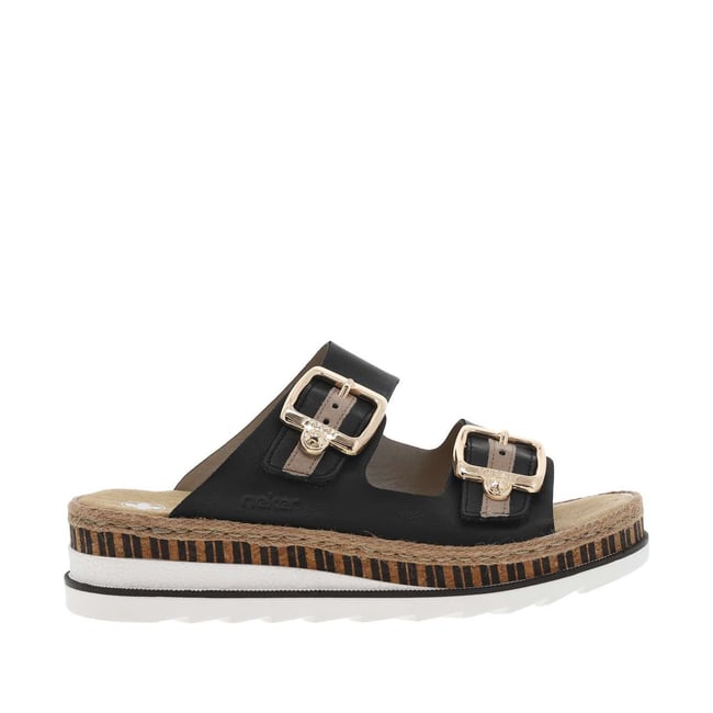 Sandales Compensées Cuir Montreux - RIEKER