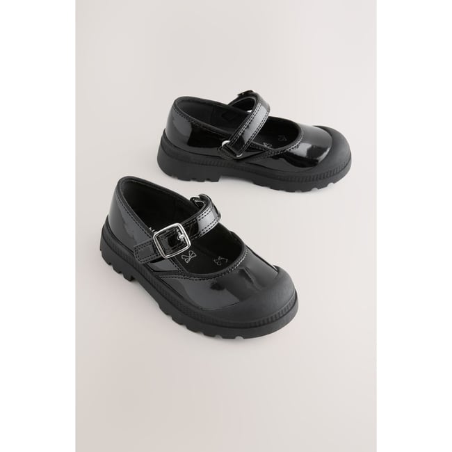 Babies pour l'école noir <span itemprop=