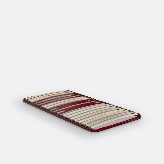 Sommier à lattes morpho 5 zones, Bultex Couleur bordeaux <span itemprop=