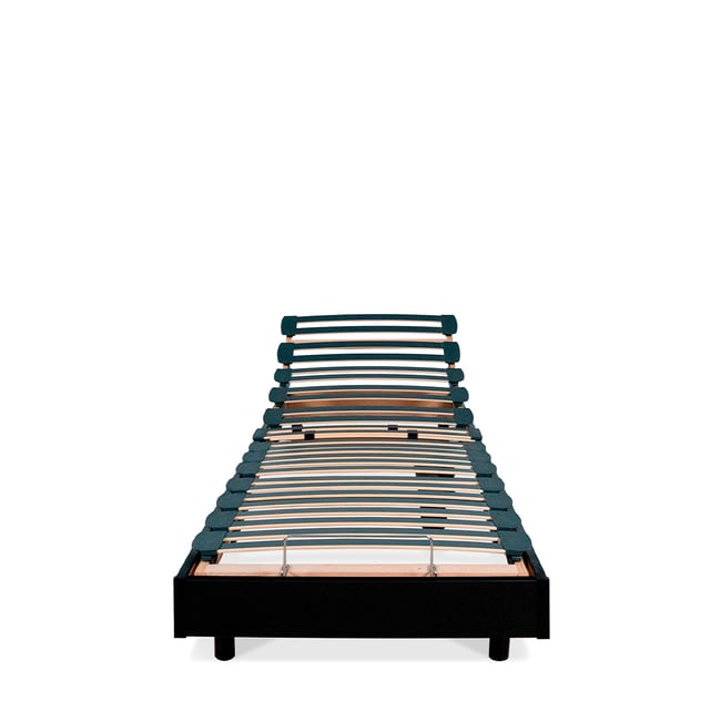 Sommier électrique Flex 70x190 cm Lattes Couleur noir <span itemprop=