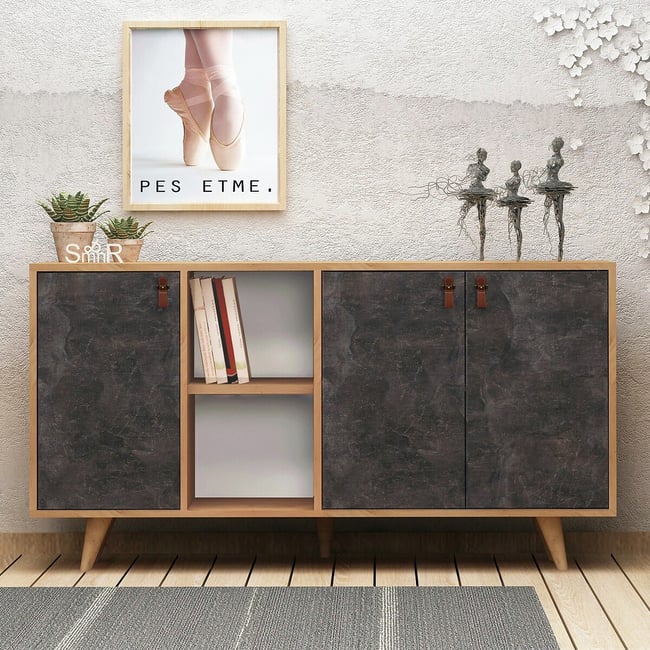 Консоль, Planky / Планки темно-серый SO'HOME