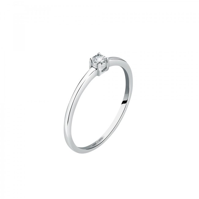 Bague en or blanc 375 PETITE ETOILE argent <span itemprop=