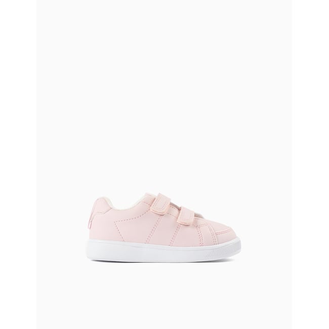 Baskets à scratch My First Sneaker 1996 rose clair <span itemprop=